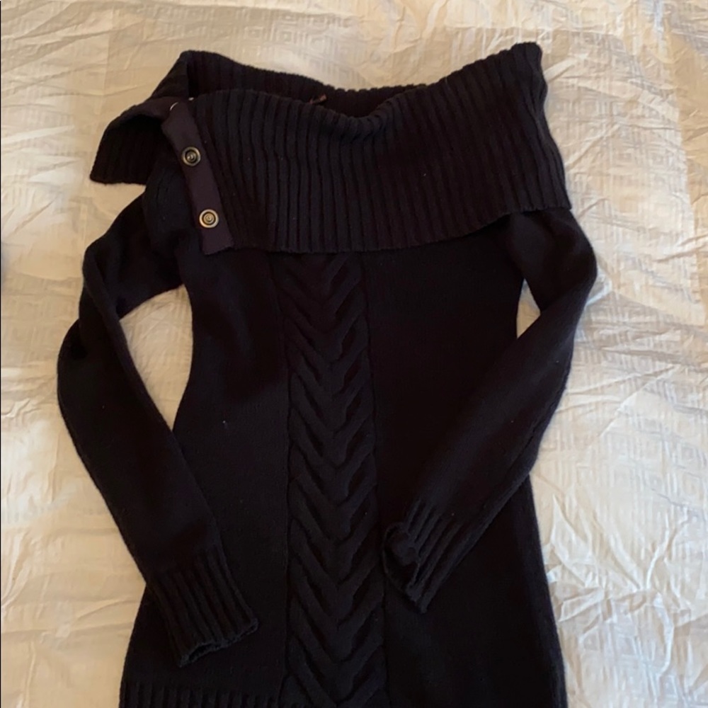 Long off the shoulder sweater